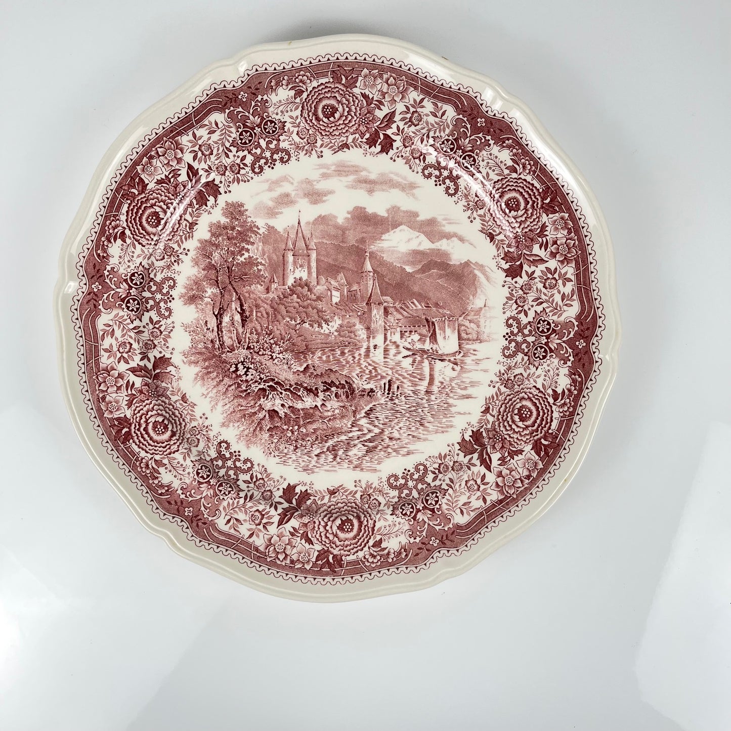 Grand plat rond "Burgenland", Villeroy & Boch, rouge