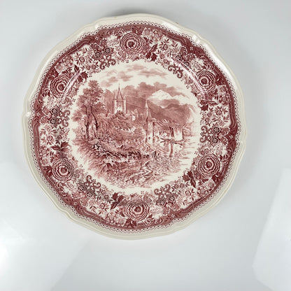 Grand plat rond "Burgenland", Villeroy & Boch, rouge