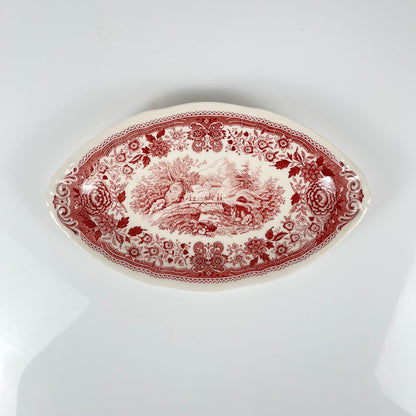 Petit plat ovale "Burgenland", Villeroy & Boch, rouge