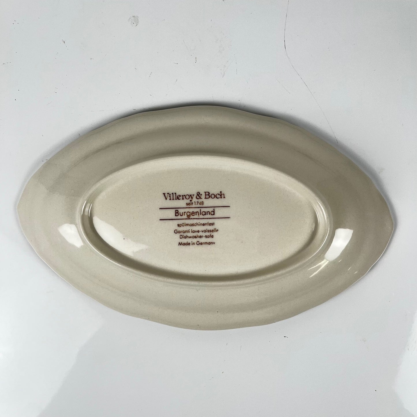 Petit plat ovale "Burgenland", Villeroy & Boch, rouge