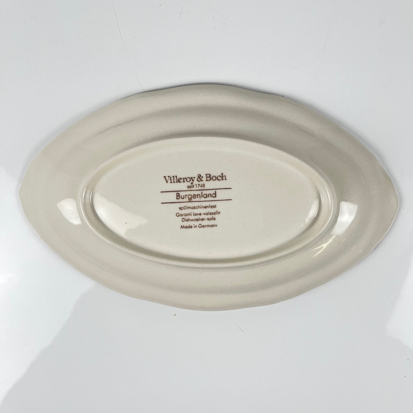 Petit plat ovale "Burgenland", Villeroy & Boch, rouge