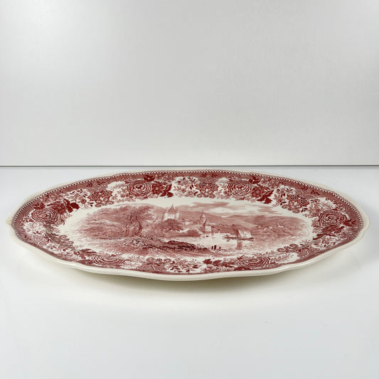 Grand plat ovale "Burgenland", Villeroy & Boch, rouge