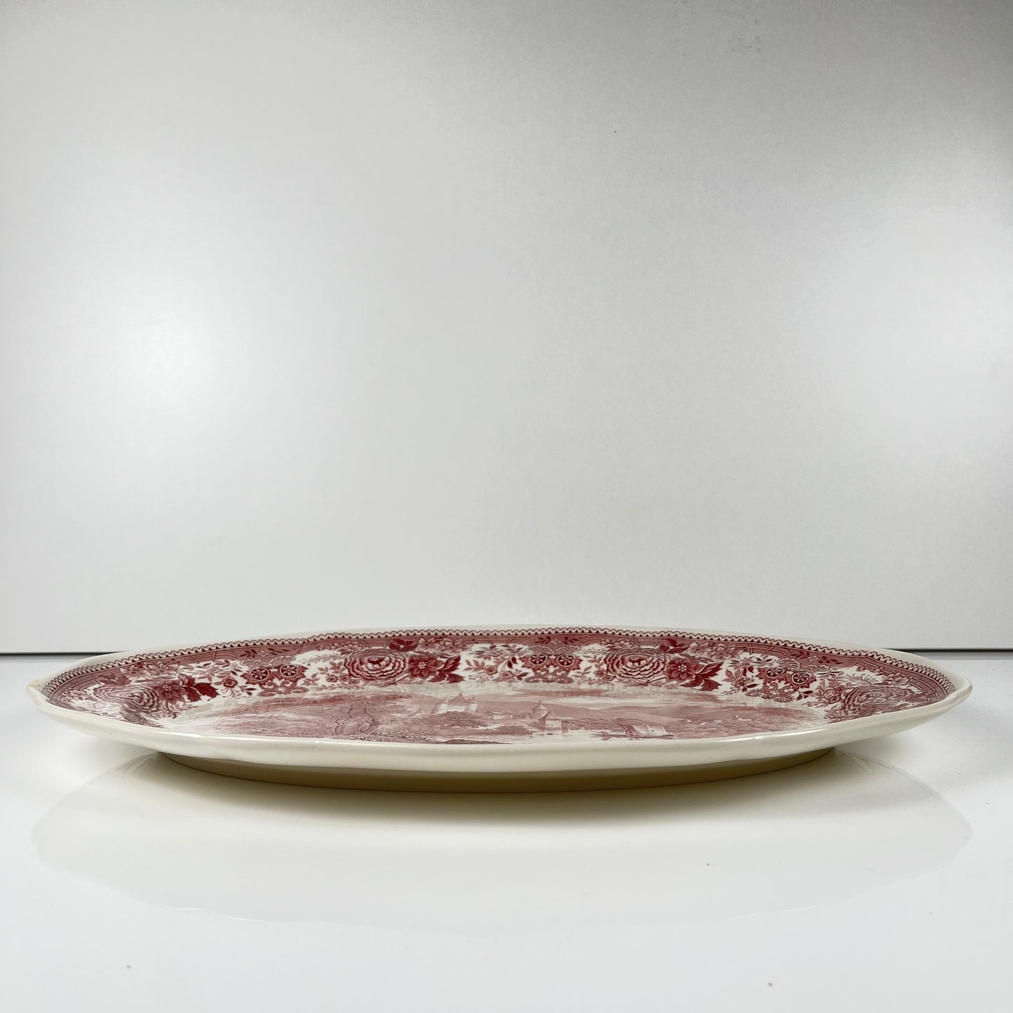 Large oval dish "Burgenland", Villeroy & Boch, red