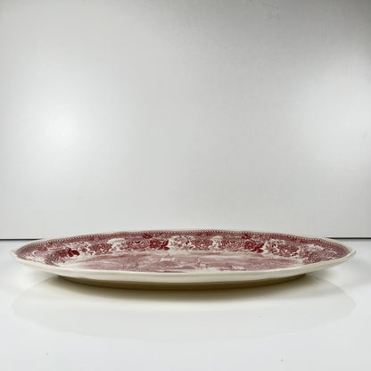 Large oval dish "Burgenland", Villeroy & Boch, red