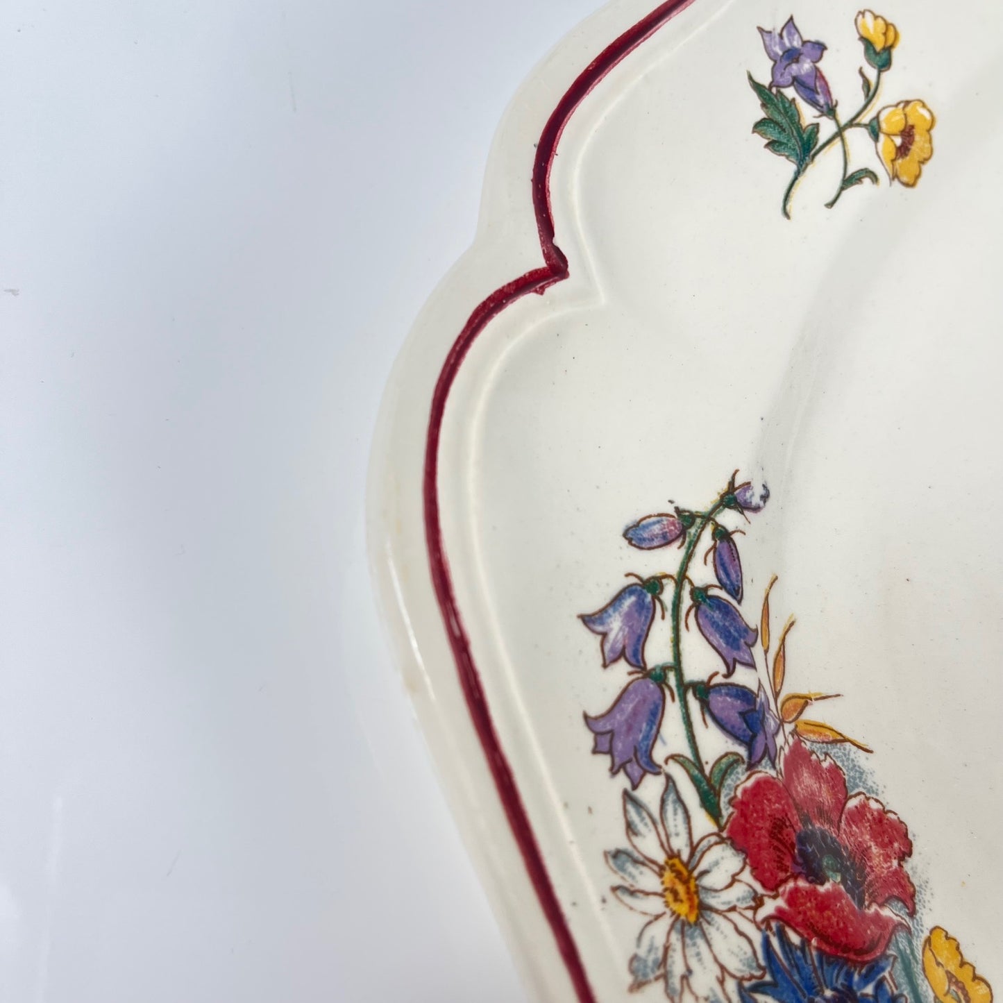 Grand plat "Agreste" Sarreguemines, début XXe s.