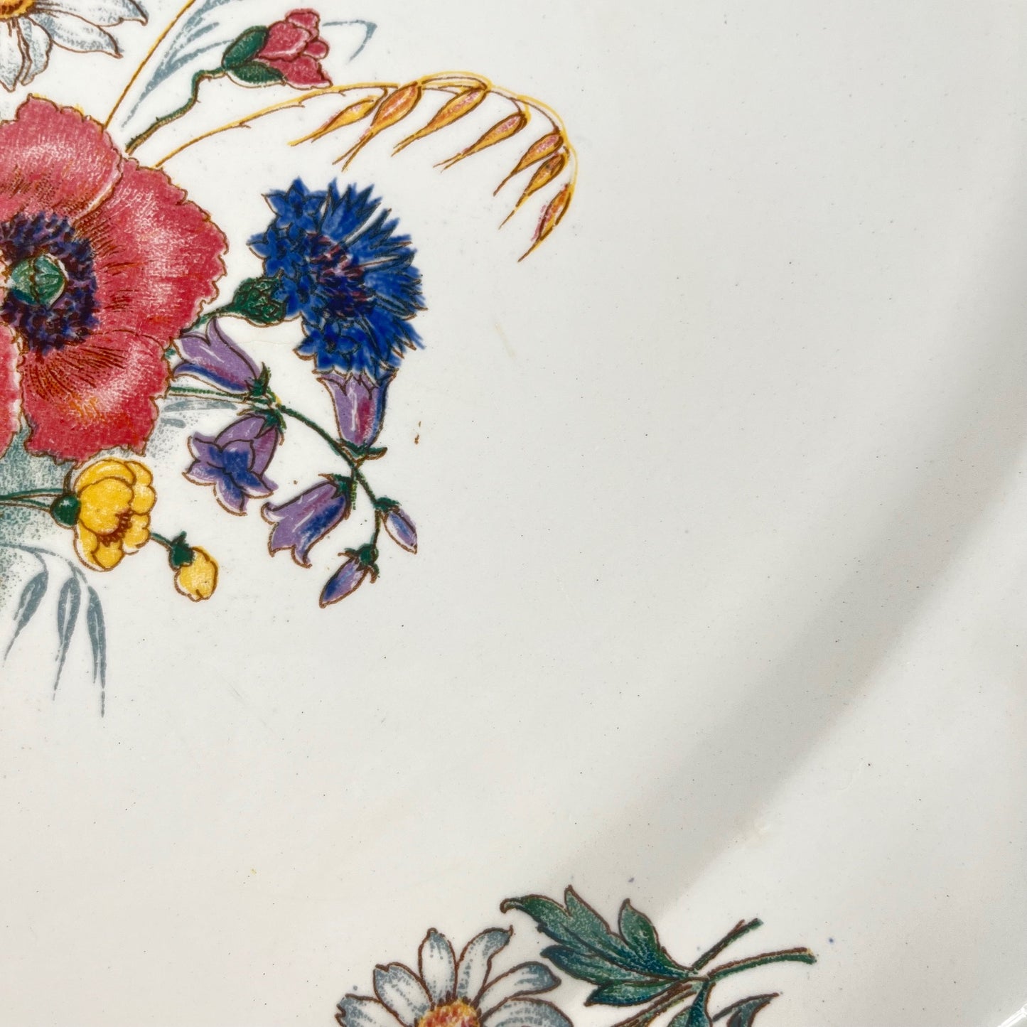 Grand plat "Agreste" Sarreguemines, début XXe s.