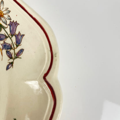 Grand plat "Agreste" Sarreguemines, début XXe s.