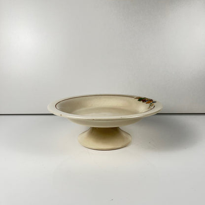 Compotier Longwy , début XXème s. , décor Floral