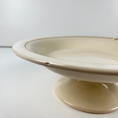 Compotier Longwy , début XXème s. , décor Floral