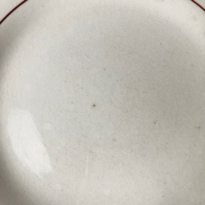 Set de 10 assiettes plates Longwy , début XXème s. , décor Floral