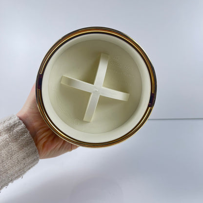 Cooler à bouteille vintage – effet marbré & finition dorée, 1970