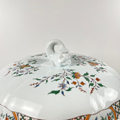 Soupière Gien modèle Rouen Sainfoin, 1990, tirage limité 693/1500