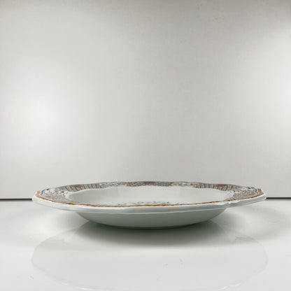 Plat rond semi creux Gien modèle Rouen Sainfoin, 1990