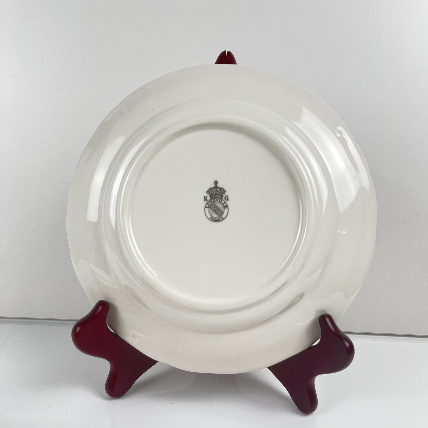 Set of 6 KG Luneville dessert plates – Réverbère model