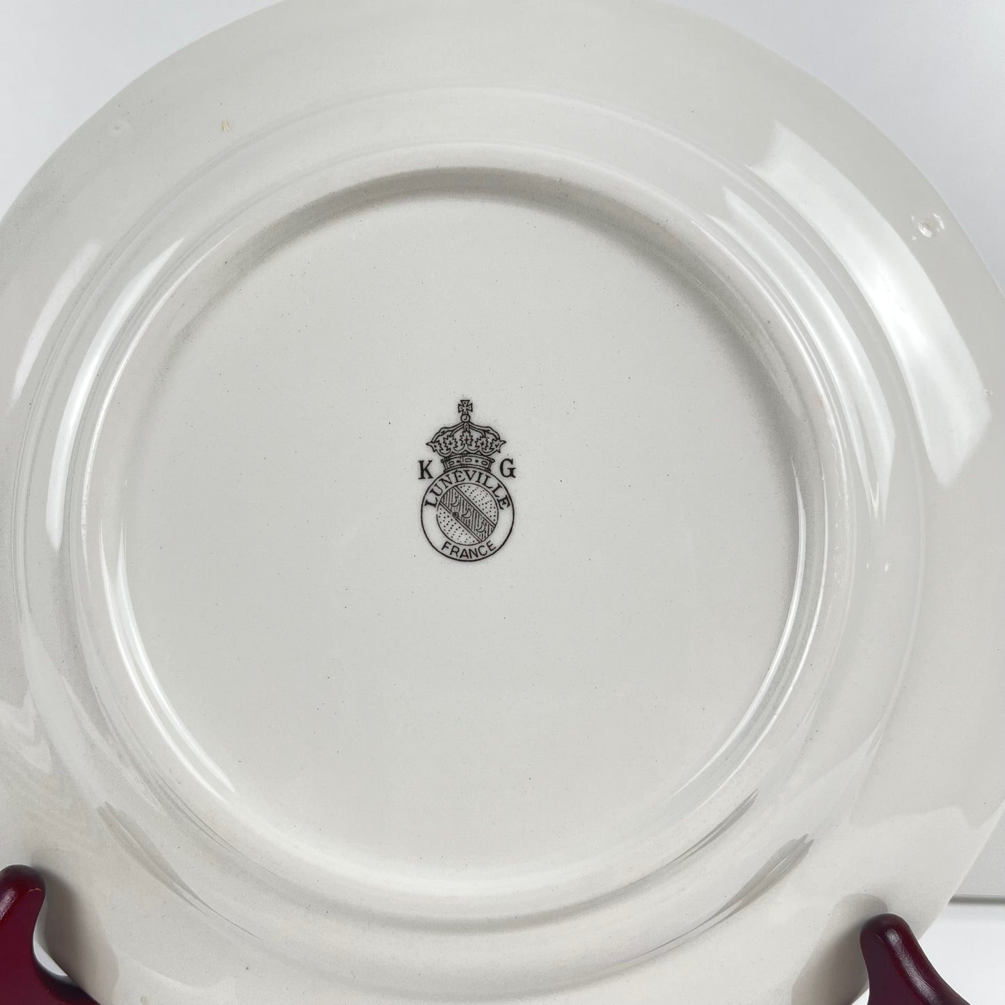 Set of 6 KG Luneville dessert plates – Réverbère model