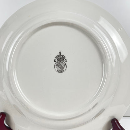 Set of 6 KG Luneville dessert plates – Réverbère model