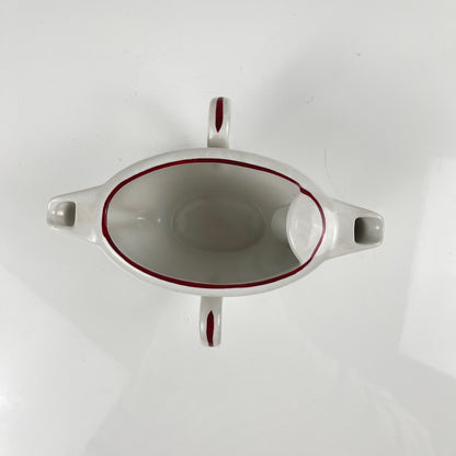 Rare Saucière double bec verseur Modèle Réverbère par KG Lunéville