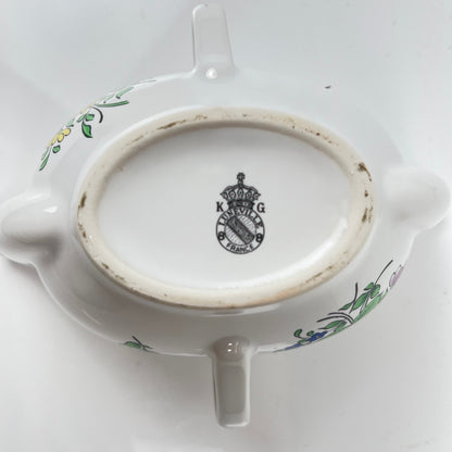 Rare Saucière double bec verseur Modèle Réverbère par KG Lunéville