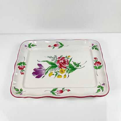 Plat rectangulaire Modèle Réverbère par KG Lunéville