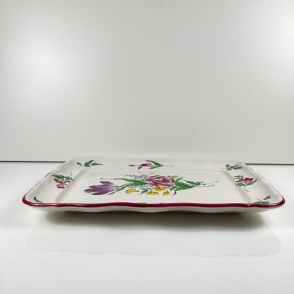 Plat rectangulaire Modèle Réverbère par KG Lunéville