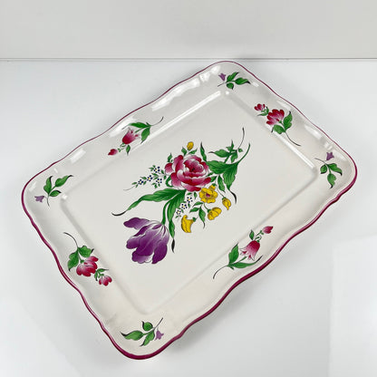 Plat rectangulaire Modèle Réverbère par KG Lunéville