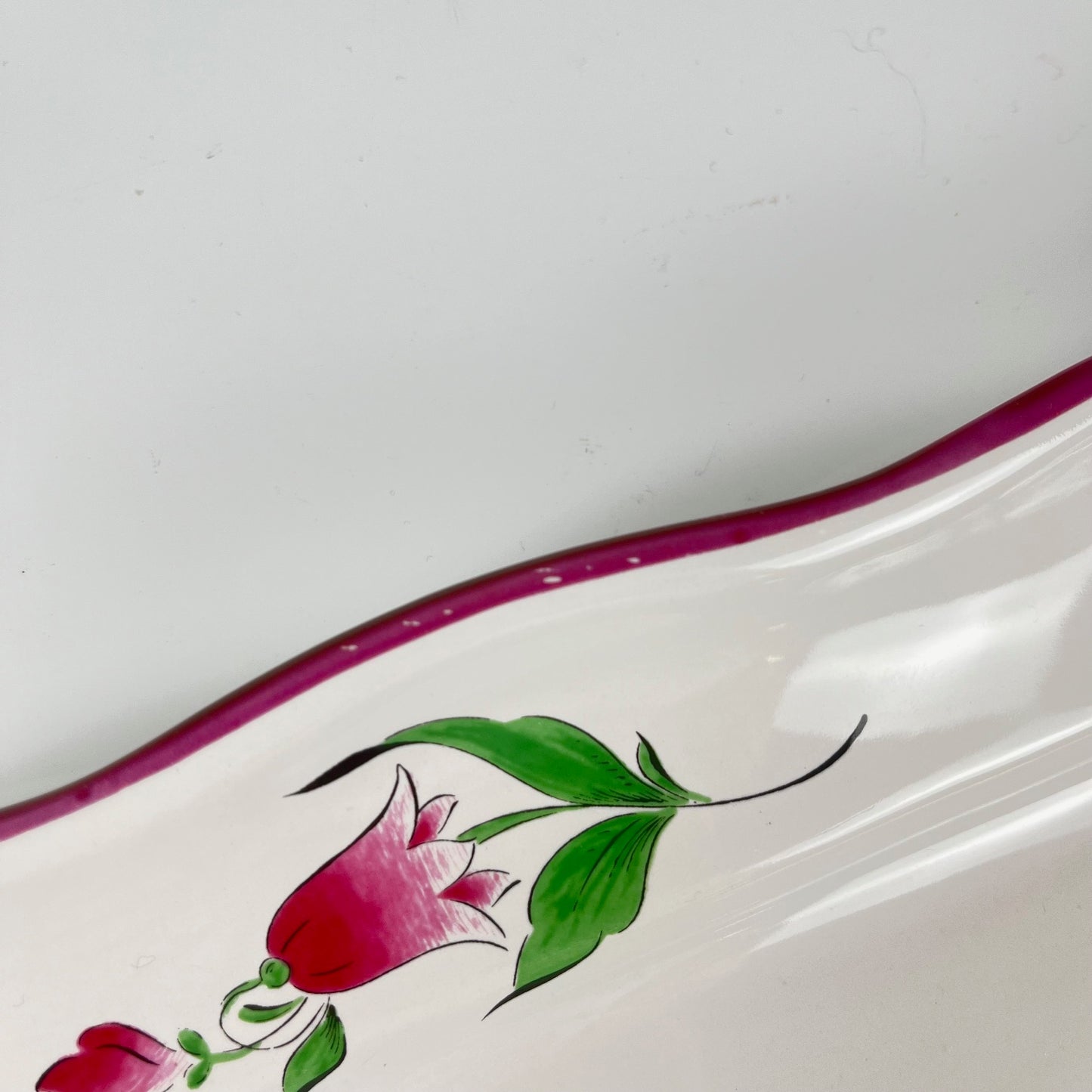 Plat rectangulaire Modèle Réverbère par KG Lunéville