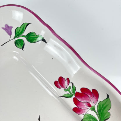 Plat rectangulaire Modèle Réverbère par KG Lunéville