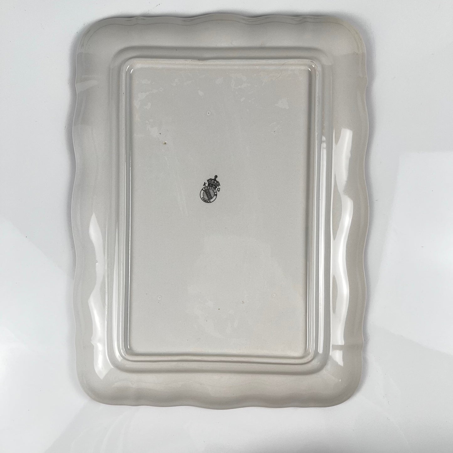 Plat rectangulaire Modèle Réverbère par KG Lunéville