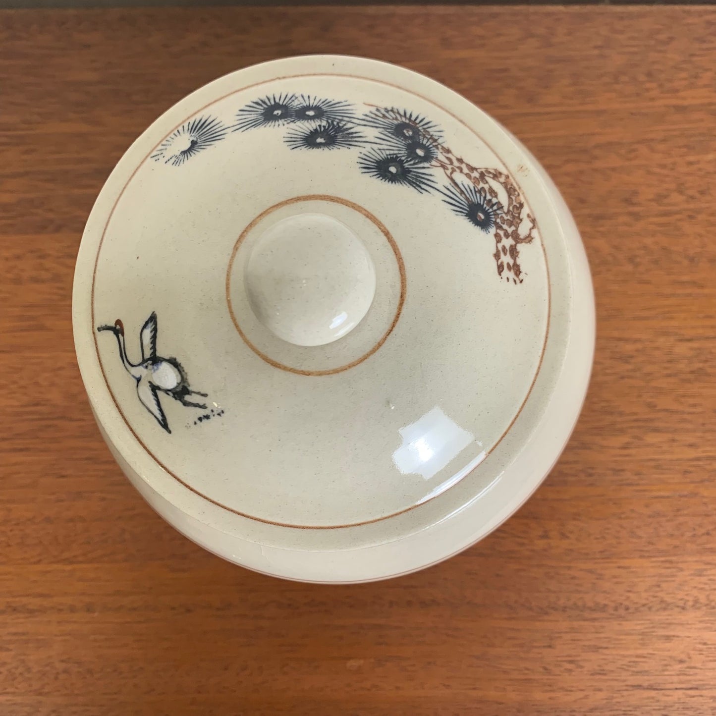 Pot à gingembre japonais peint à la main, 1970