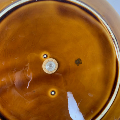 Barbotine server / tray, Sarreguemines, 1950