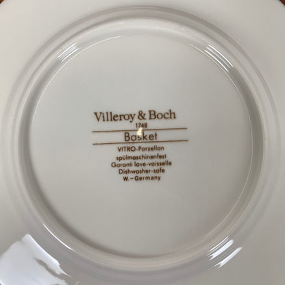Set of 4 Villeroy &amp; Boch bread plates, "Basket" model