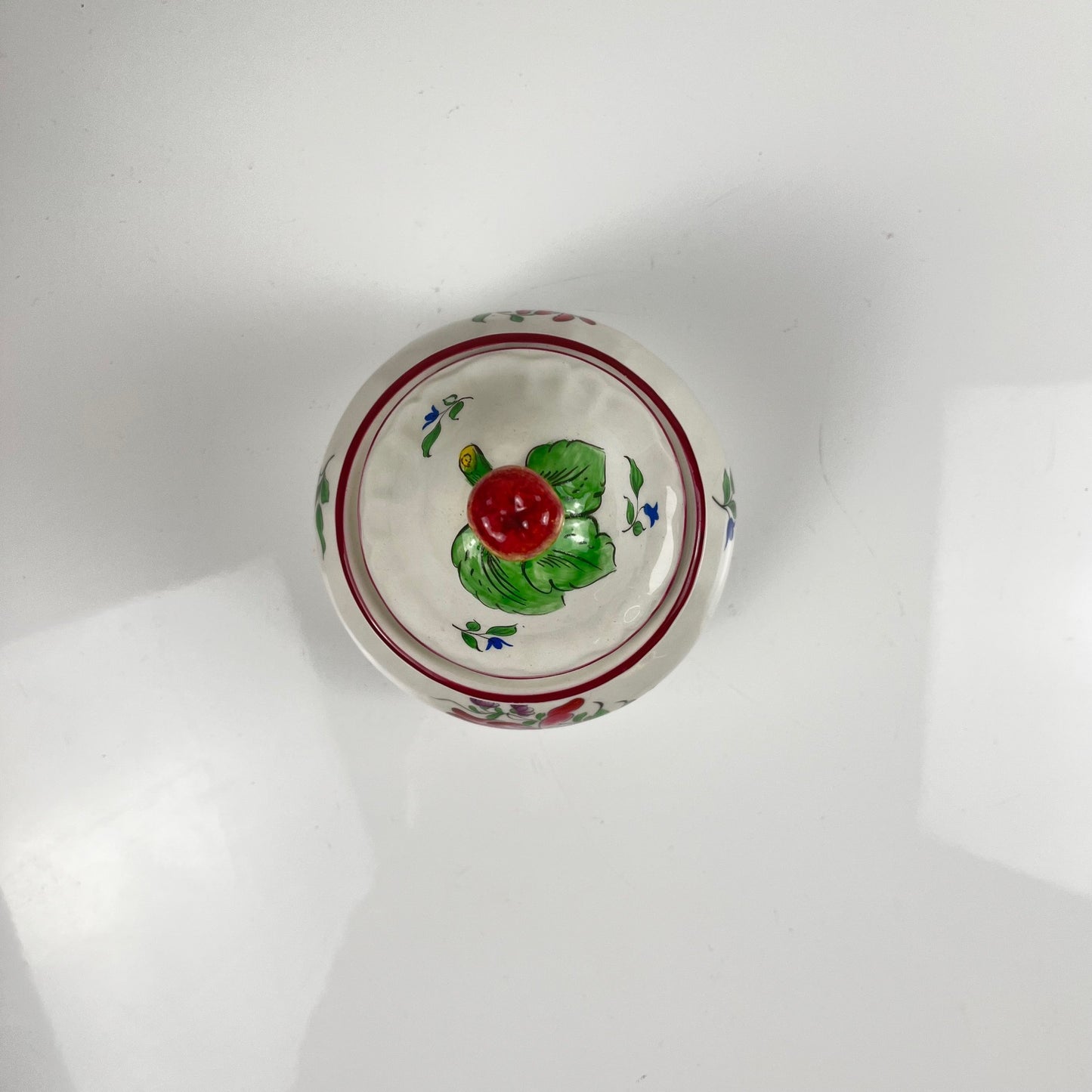 Sugar bowl, "Reverbere" model, by KG Lunéville