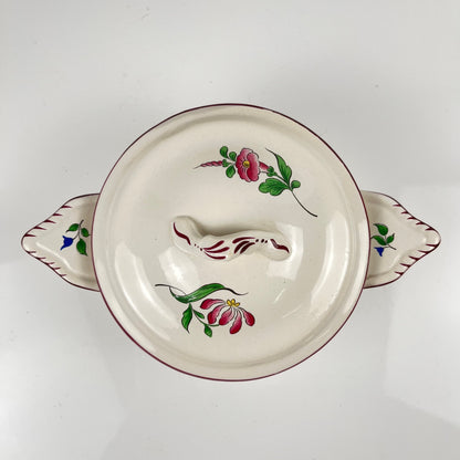 Bowl with handle, "Réverbère" model by KG Lunéville