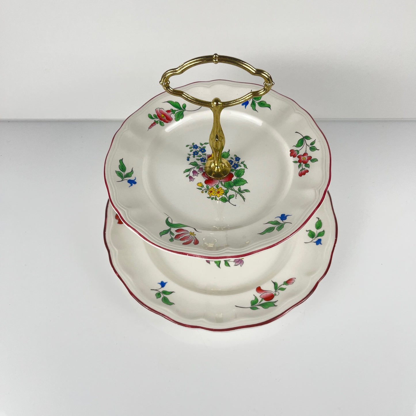 Serviteur à 2 étages Modèle Réverbère par KG Lunéville