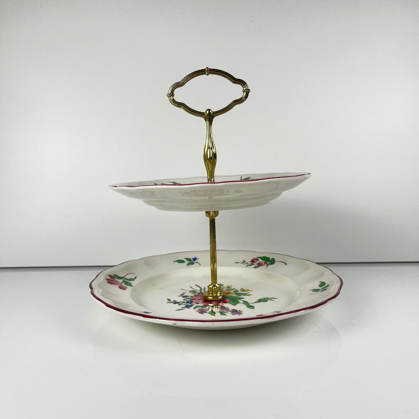 Serviteur à 2 étages Modèle Réverbère par KG Lunéville