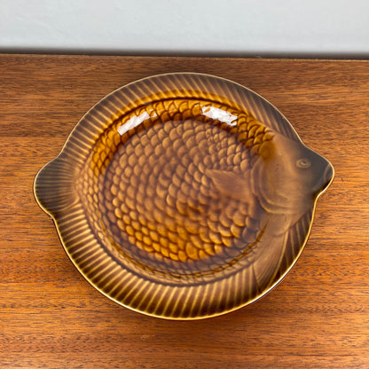 Fish dinner plate by Sarreguemines, 1960/70