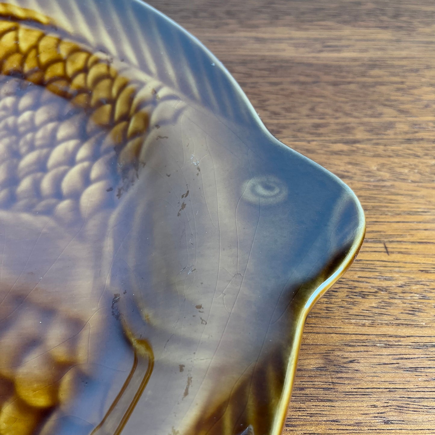 Fish dinner plate by Sarreguemines, 1960/70