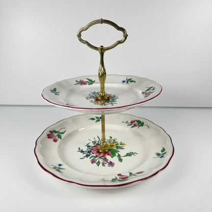 Serviteur à 2 étages Modèle Réverbère par KG Lunéville