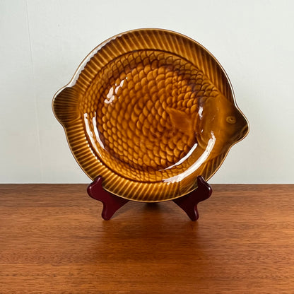 Fish dinner plate by Sarreguemines, 1960/70