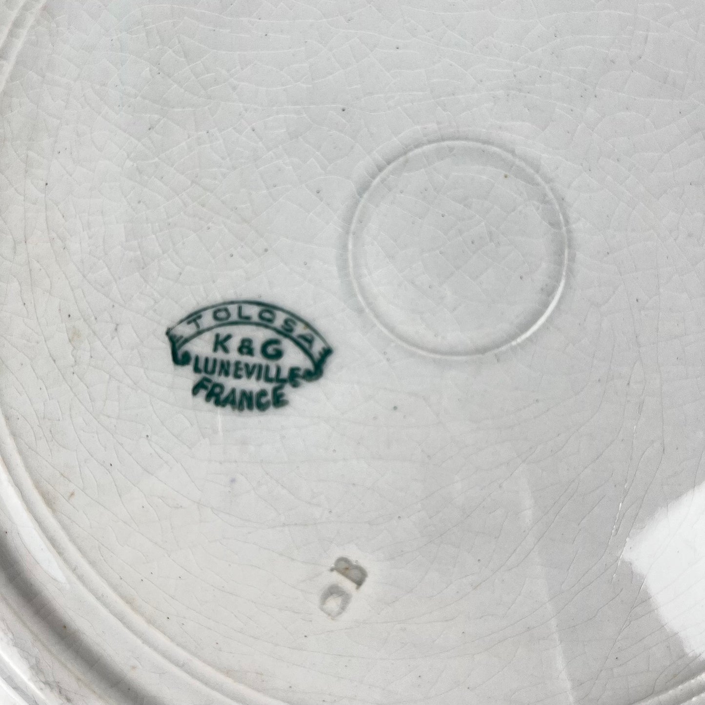 Round platter KG Lunéville "Tolosa", 1910/1920