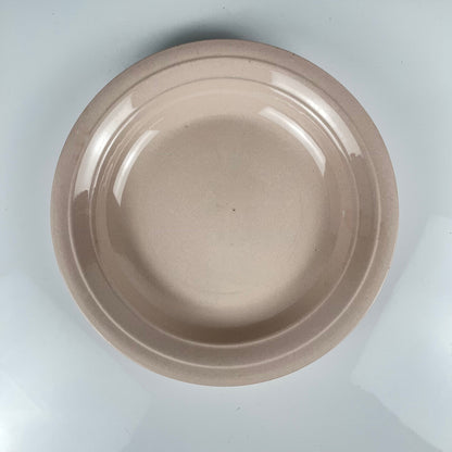Pale pink round, shallow dish, St Amand, ceranor, 1940