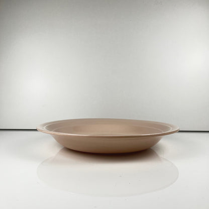 Pale pink round, shallow dish, St Amand, ceranor, 1940