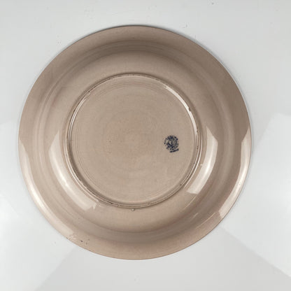 Pale pink round, shallow dish, St Amand, ceranor, 1940