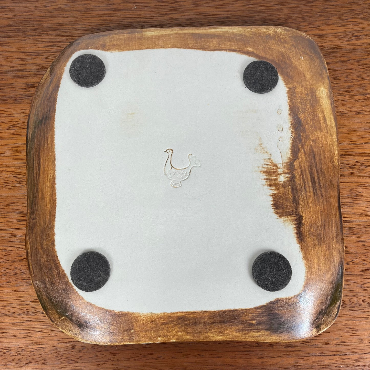 Plat carré  "La Colombe", 1950/60