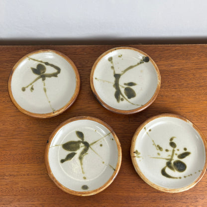 Set of 4 "La Colombe" bread plates, 1950/60