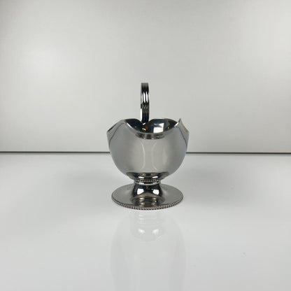 Royal BB stainless steel gravy boat, France, mid-20th century.