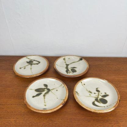 Set of 4 "La Colombe" bread plates, 1950/60