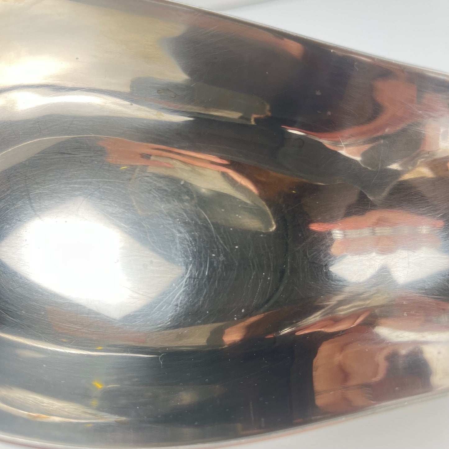 Royal BB stainless steel gravy boat, France, mid-20th century.