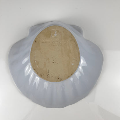 Large platter in the shape of a scallop shell, Emile Henry, France, mid-20th century