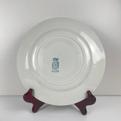 Set de 4 assiettes plates St amand , vers 1930